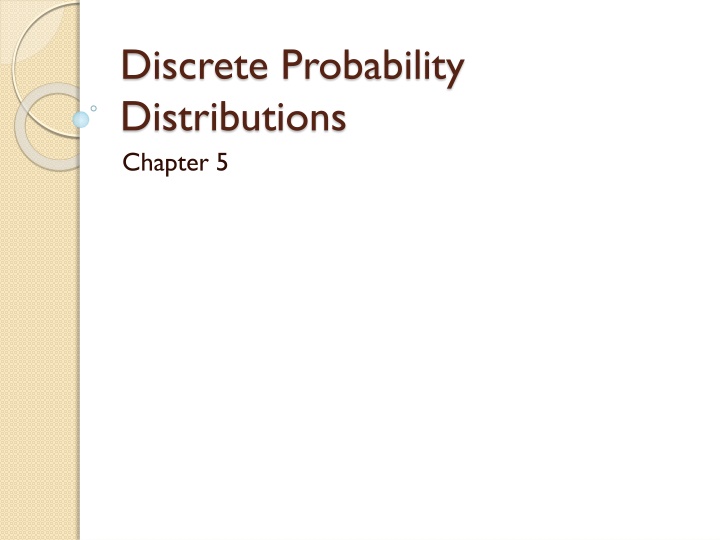 discrete probability distributions chapter 5