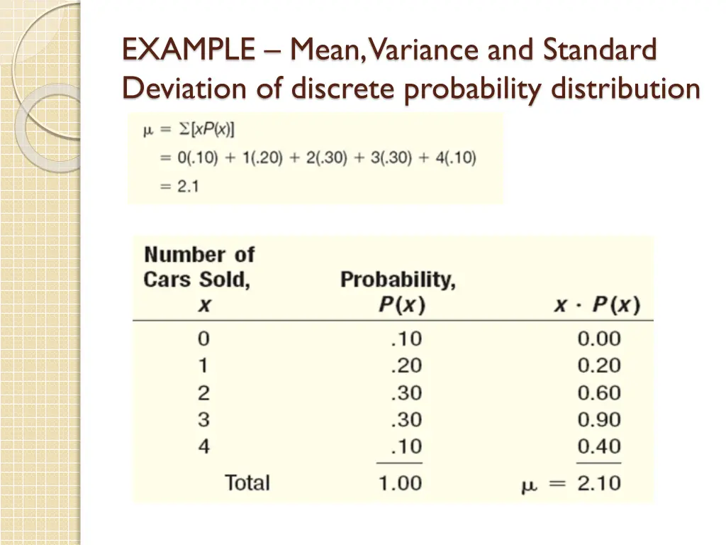 example mean variance and standard deviation 1