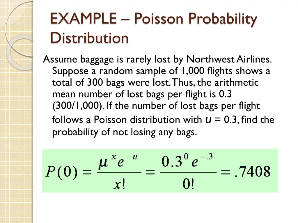 example poisson probability distribution