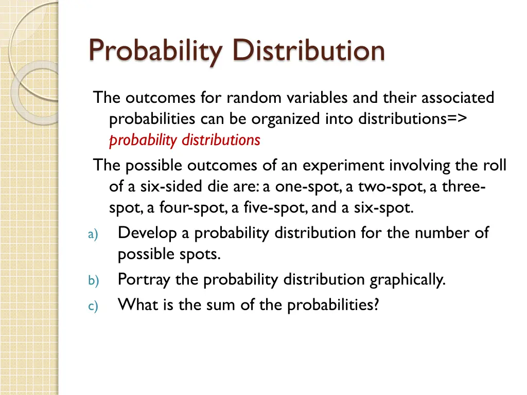 probability distribution