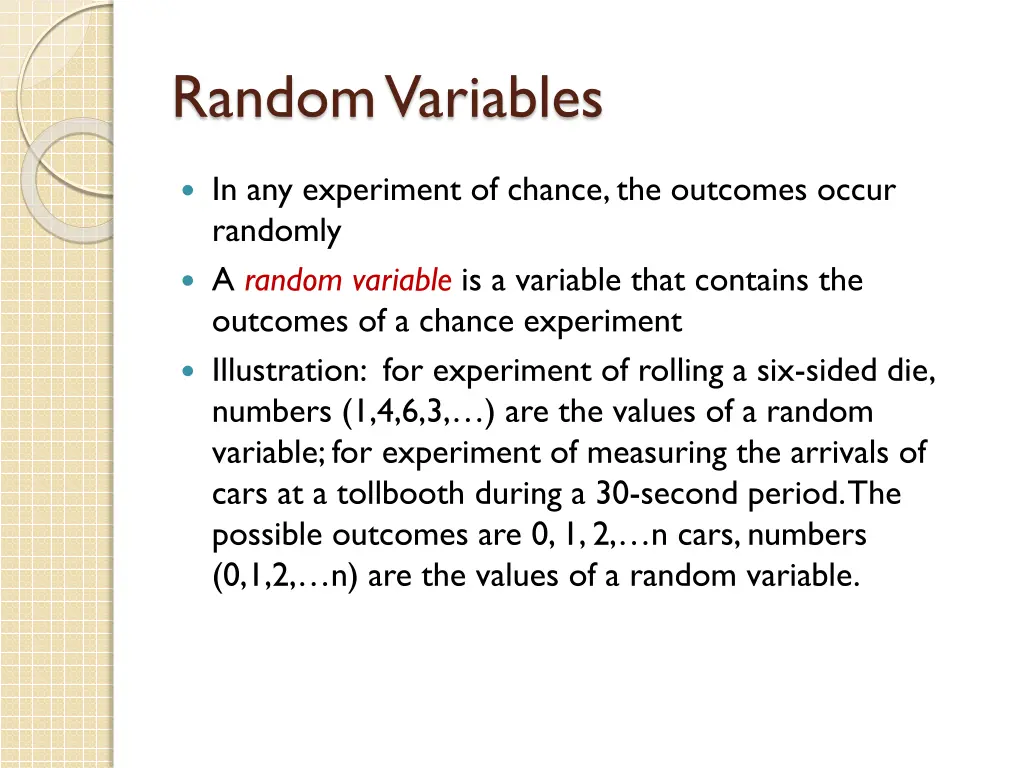 random variables