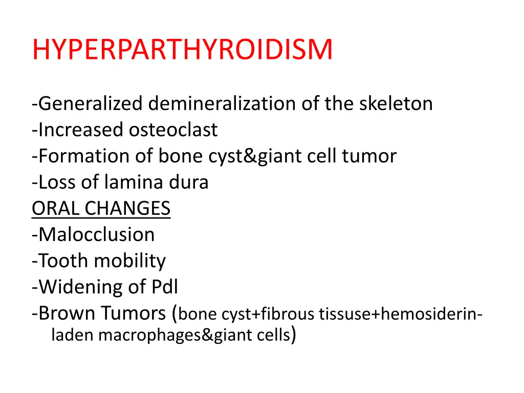 hyperparthyroidism