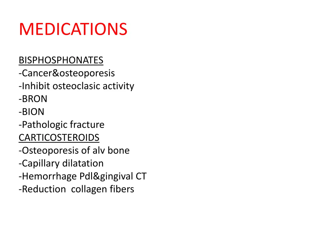 medications