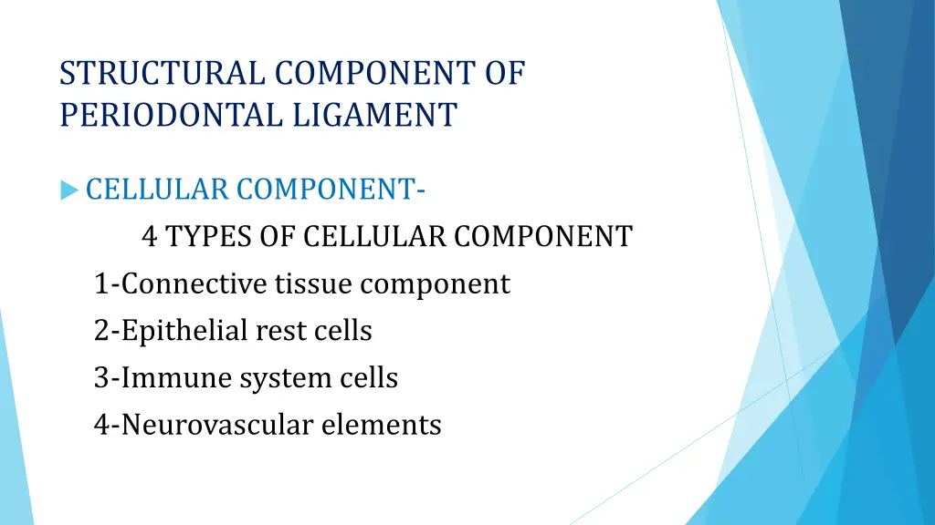 structural component of periodontal ligament