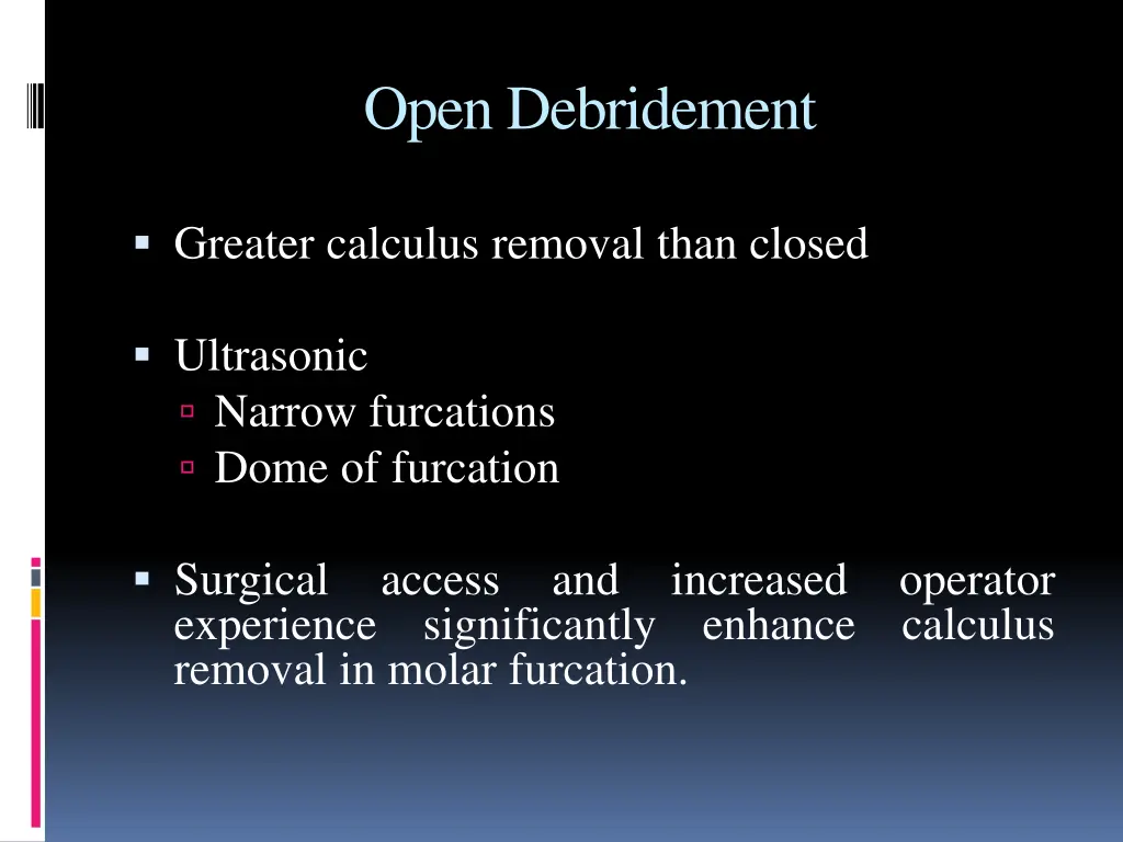 open debridement