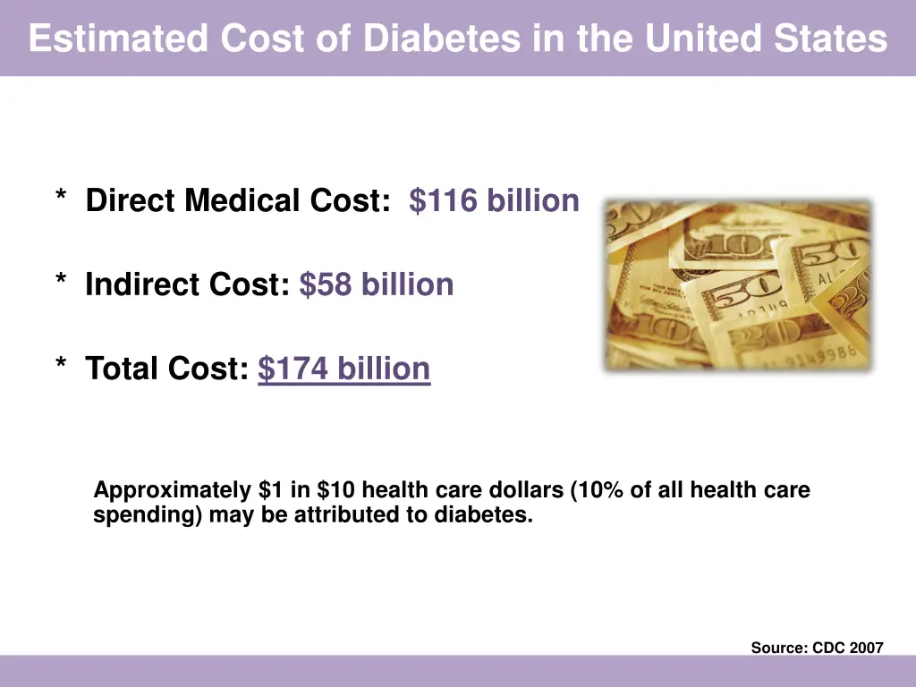 estimated cost of diabetes in the united states