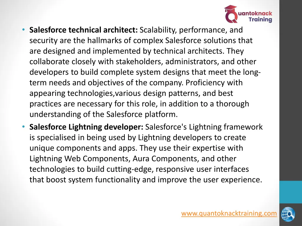 salesforce technical architect scalability