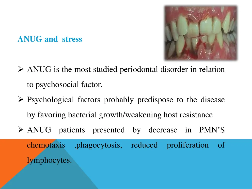 anug and stress