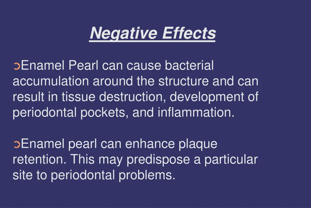 negative effects