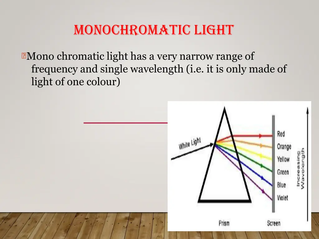 monochromatic light