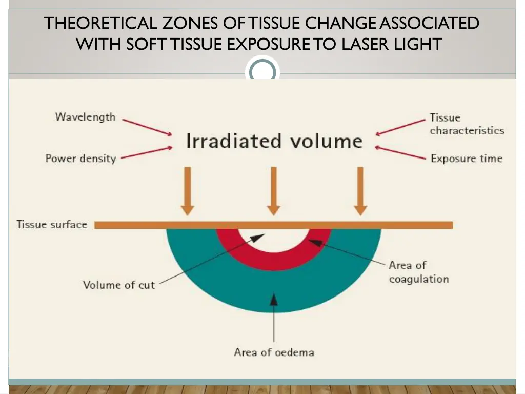 theoretical zones of tissue change associated