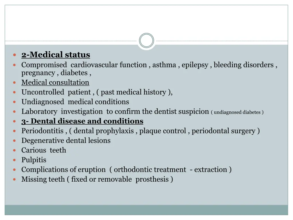 2 medical status compromised cardiovascular