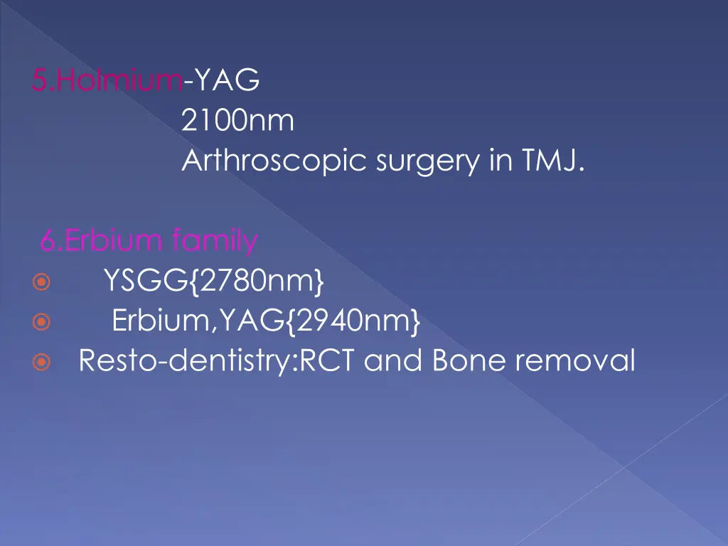 5 holmium yag 2100nm arthroscopic surgery in tmj