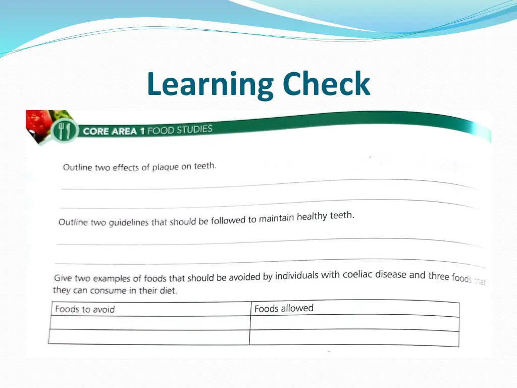 learning check 1