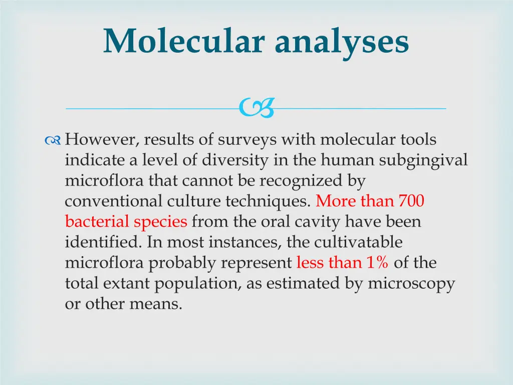 molecular analyses