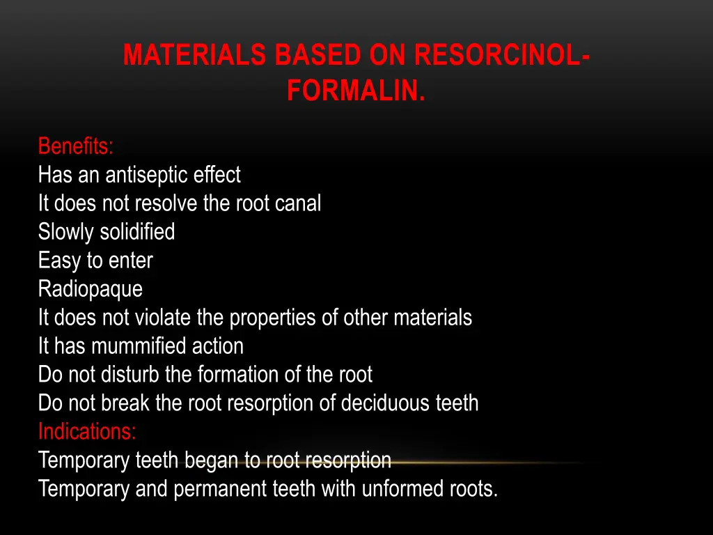 materials based on resorcinol formalin