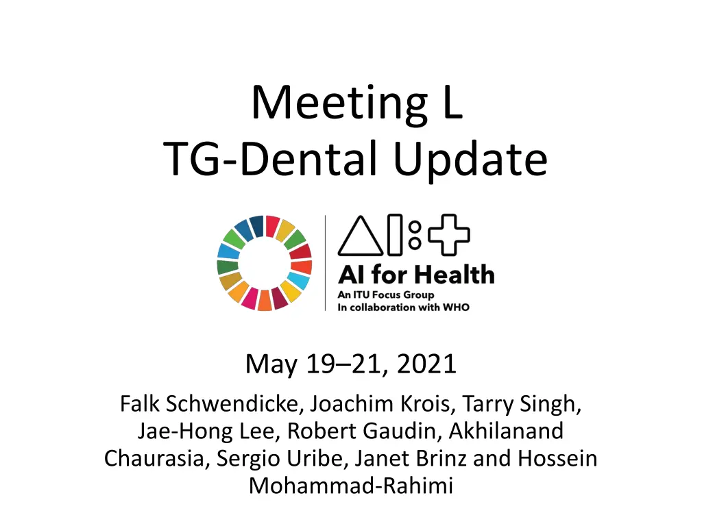 meeting l tg dental update