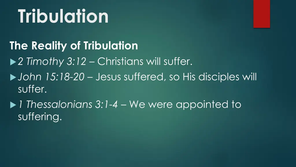 tribulation