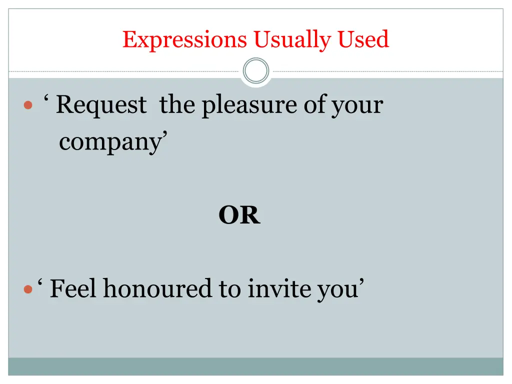 expressions usually used