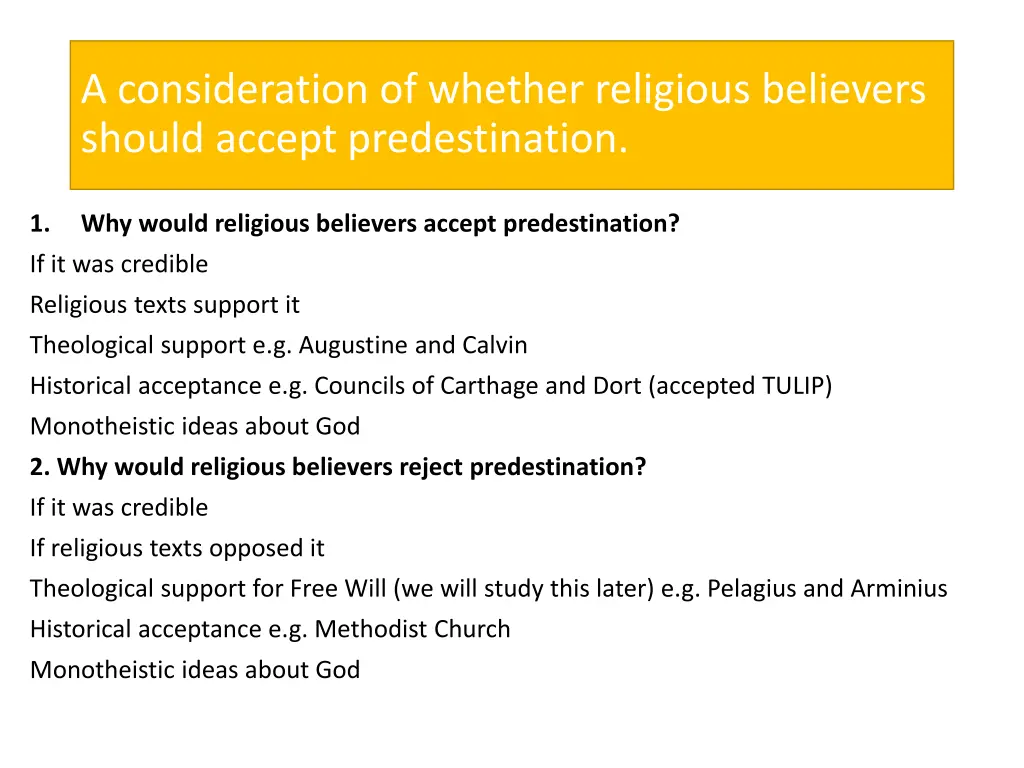 a consideration of whether religious believers