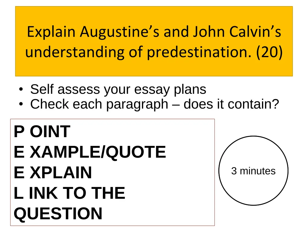 explain augustine s and john calvin 1