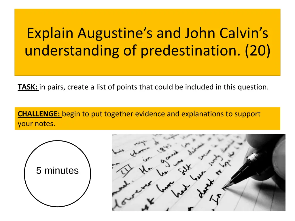 explain augustine s and john calvin