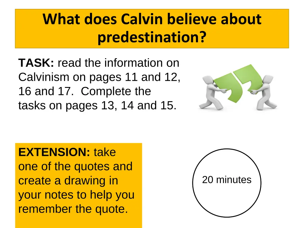 what does calvin believe about predestination 5