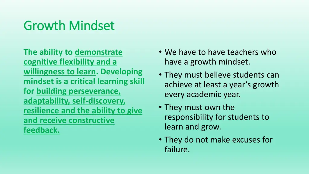 growth mindset growth mindset