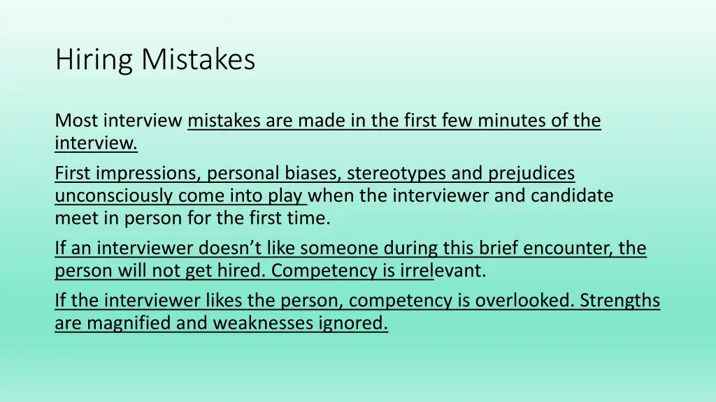 hiring mistakes