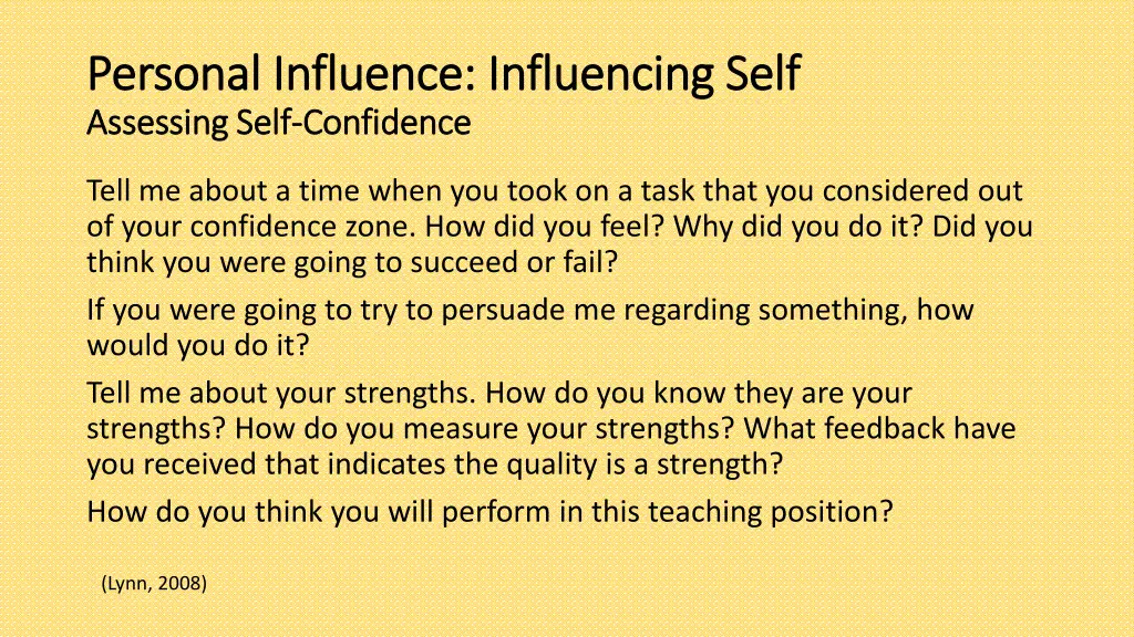 personal influence influencing self personal