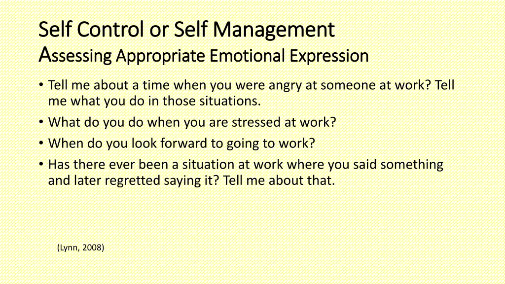 self control or self management self control