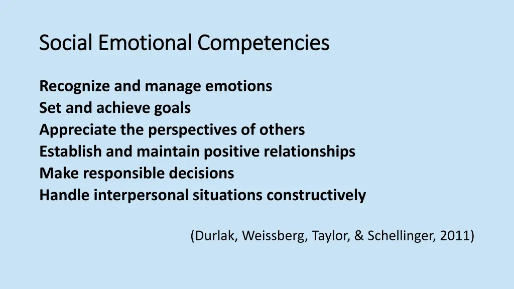 social emotional competencies social emotional