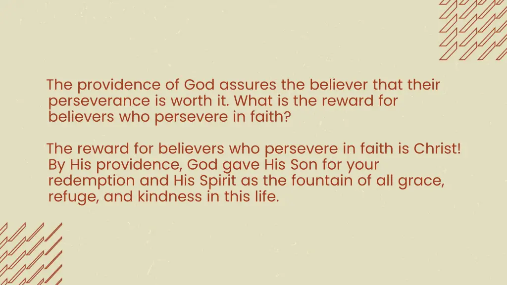 the providence of god assures the believer that 2