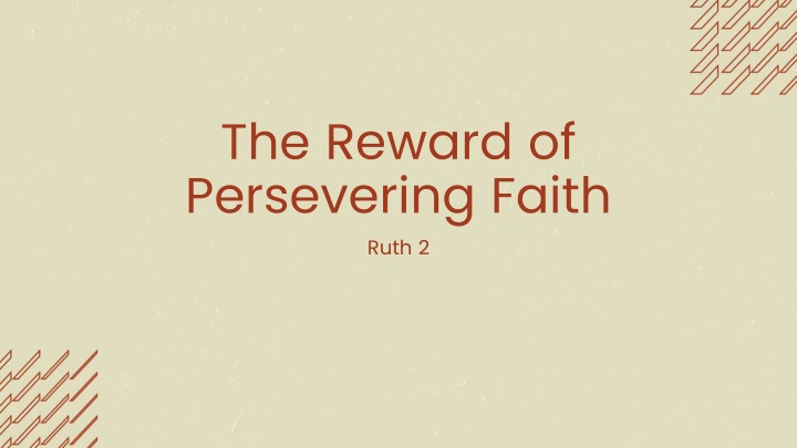 the reward of persevering faith ruth 2