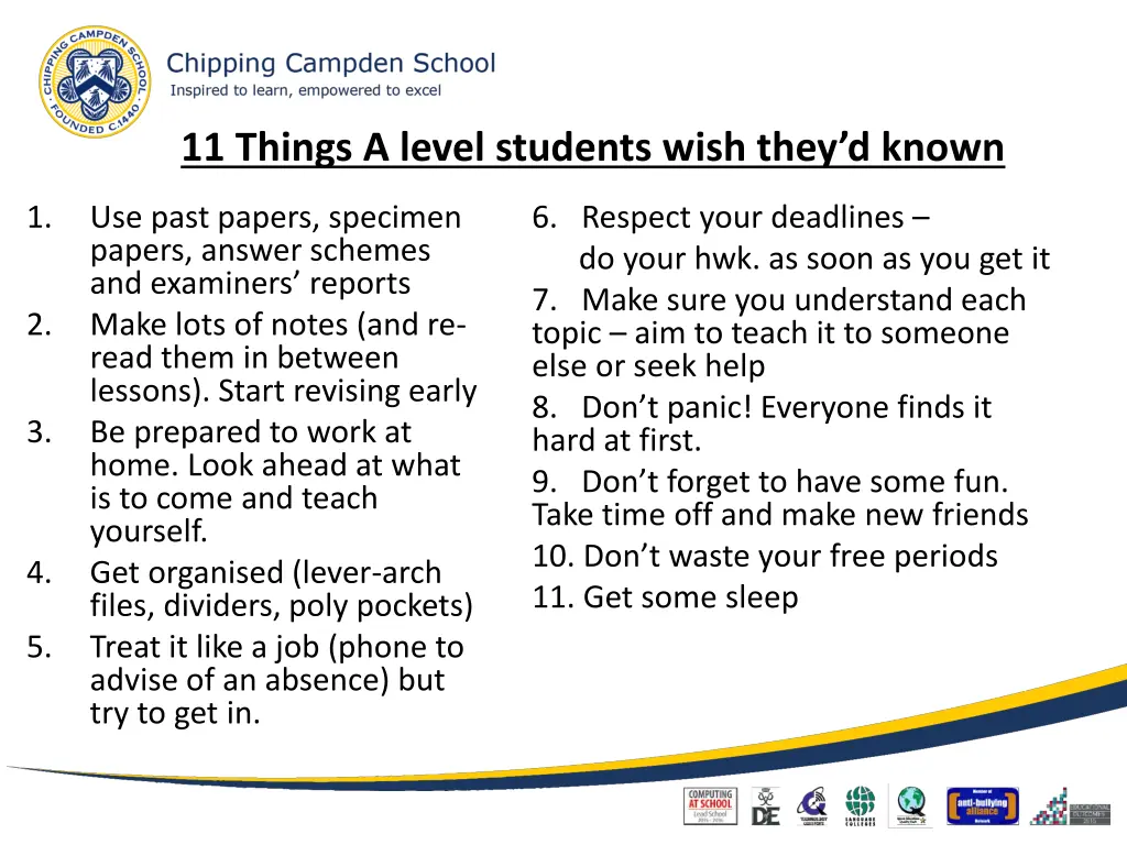 11 things a level students wish they d known