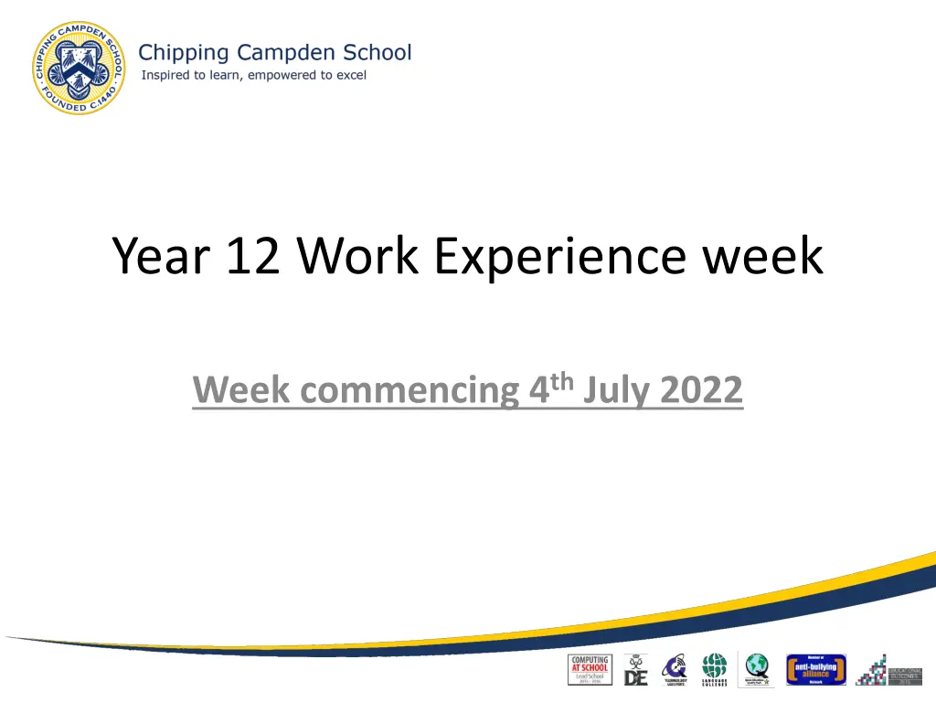 year 12 work experience week