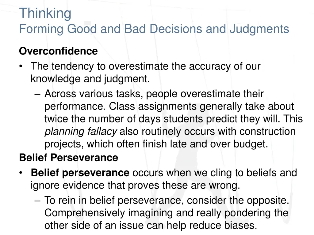 thinking forming good and bad decisions 1