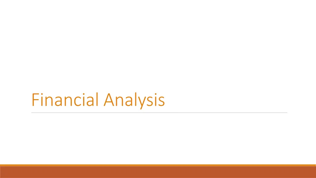 financial analysis