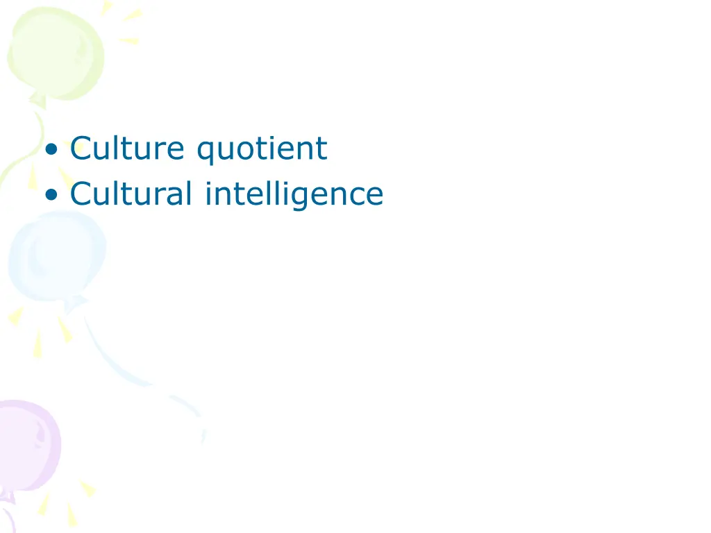 culture quotient cultural intelligence