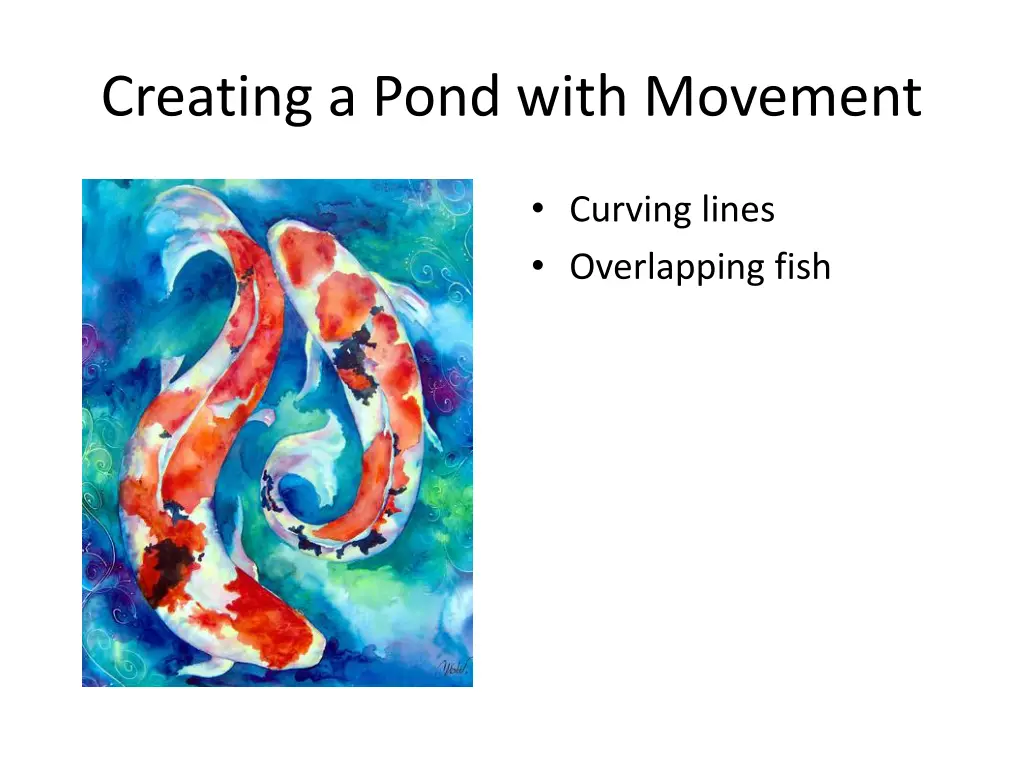 creating a pond with movement