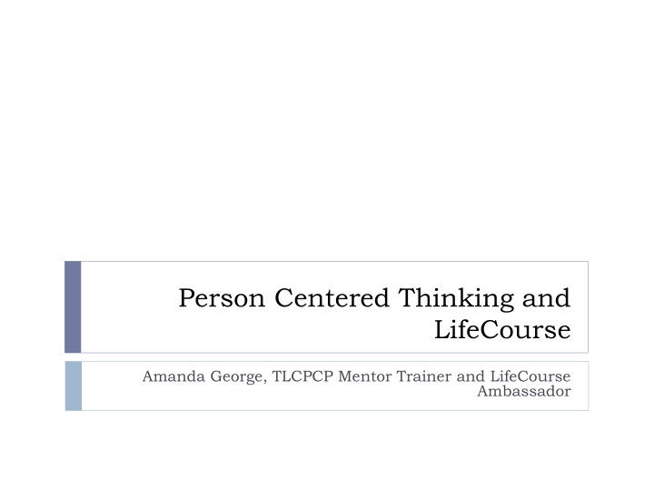 person centered thinking and