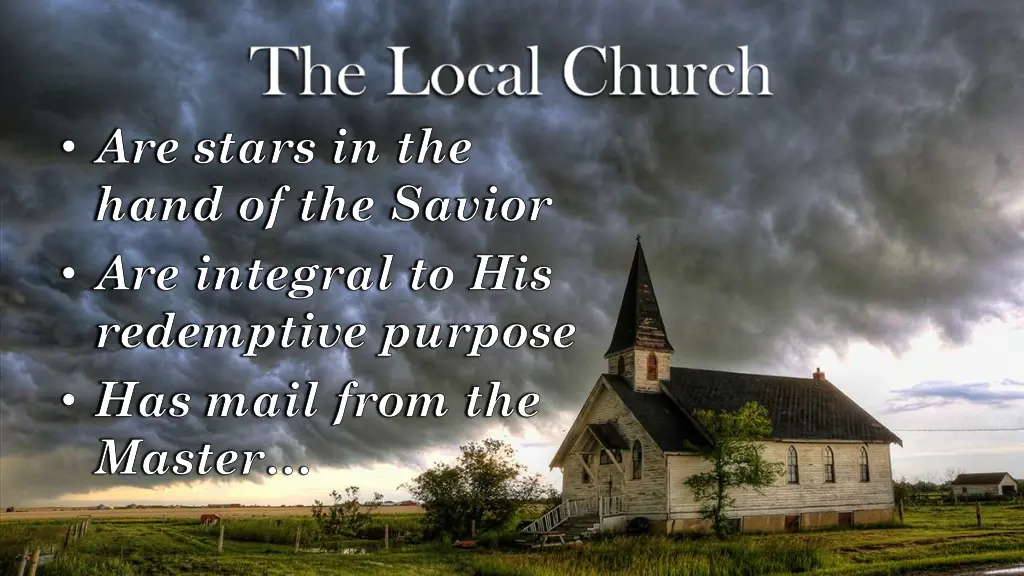 the local church are stars in the hand