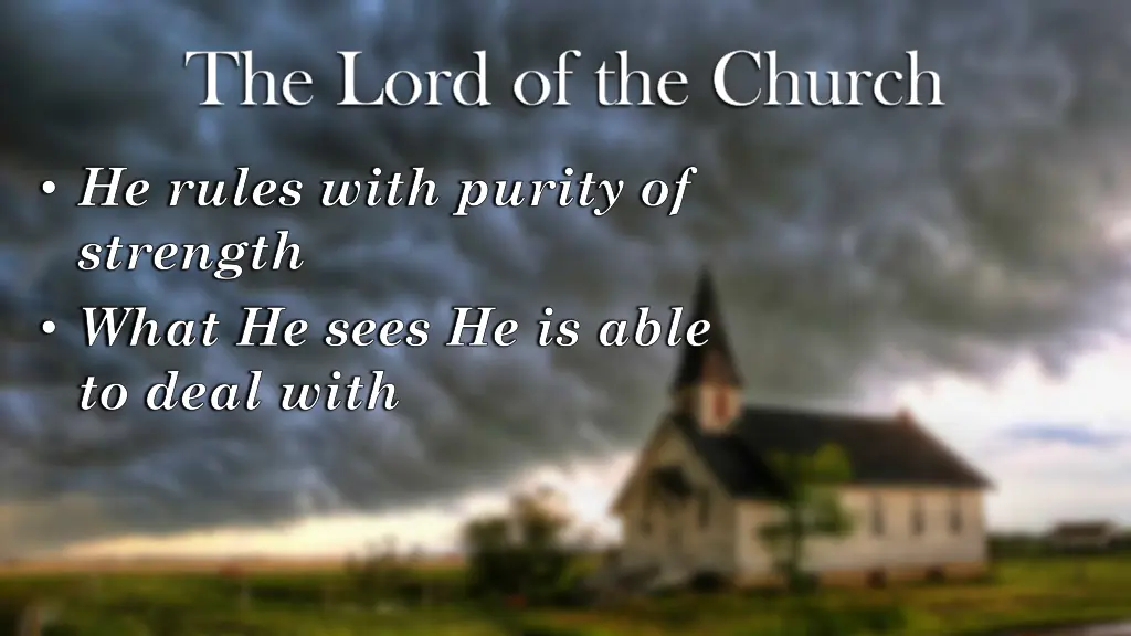 the lord of the church 1