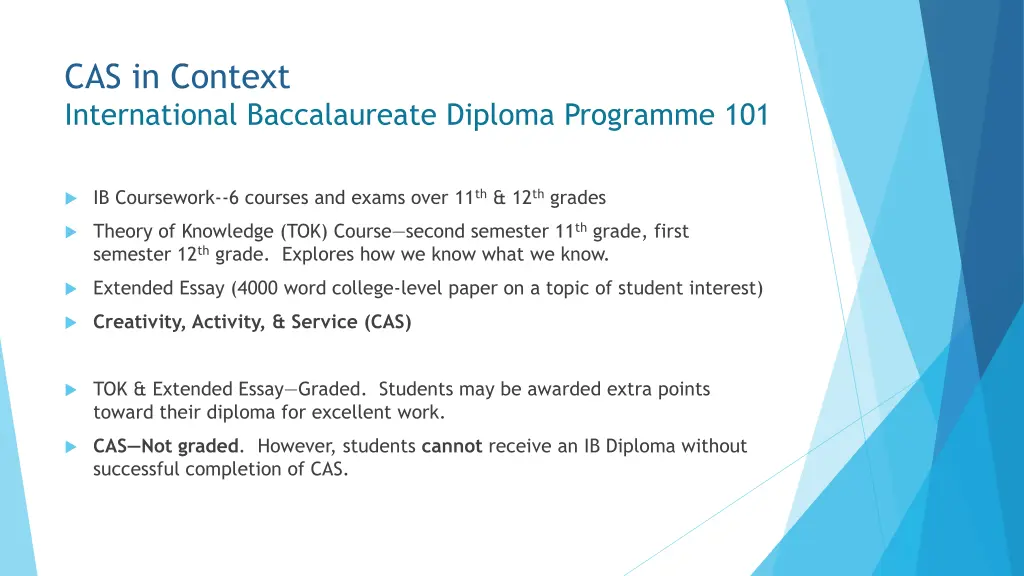 cas in context international baccalaureate