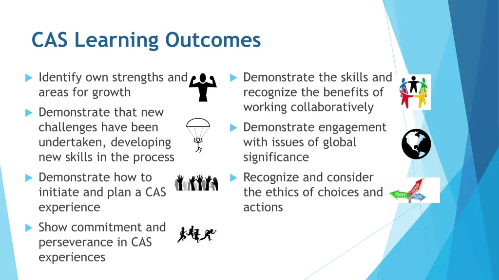 cas learning outcomes 1