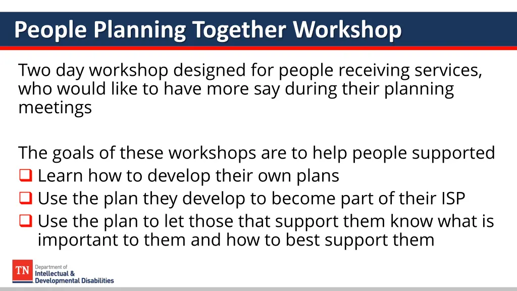 people planning together workshop