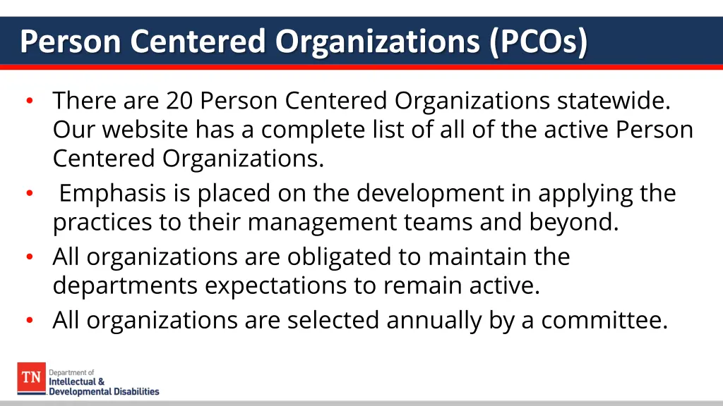 person centered organizations pcos