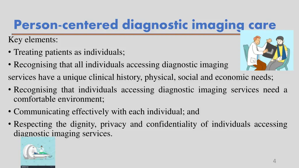 person centered diagnostic imaging care