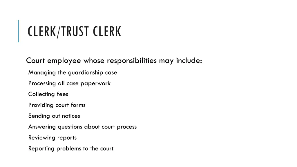 clerk trust clerk