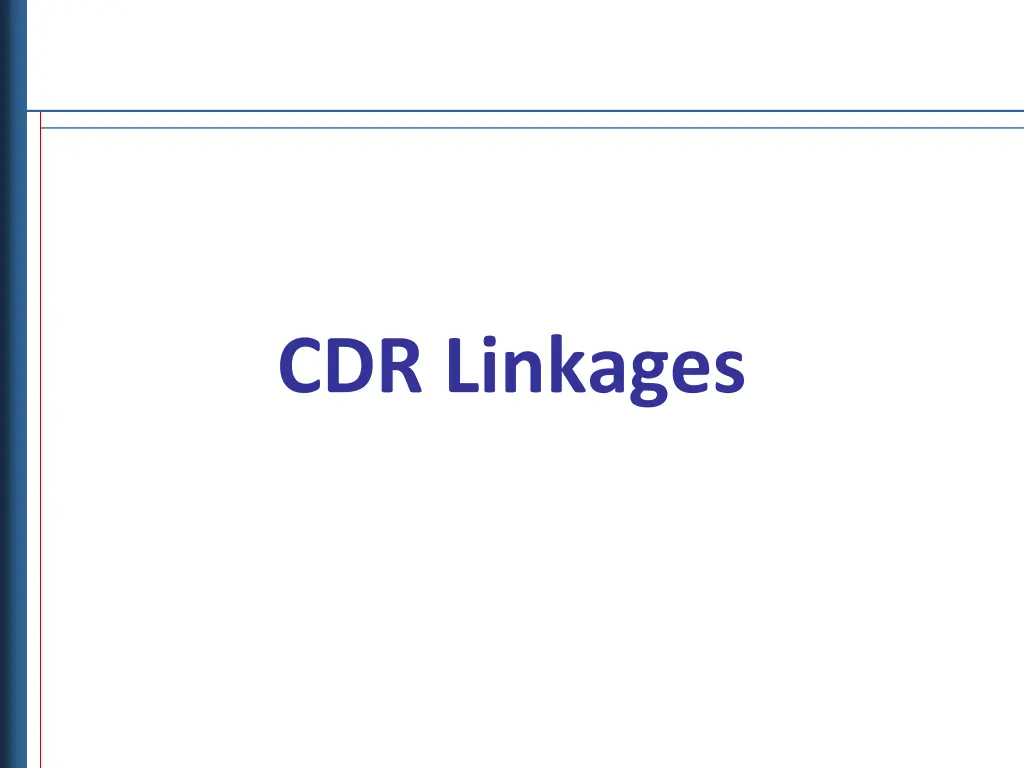 cdr linkages